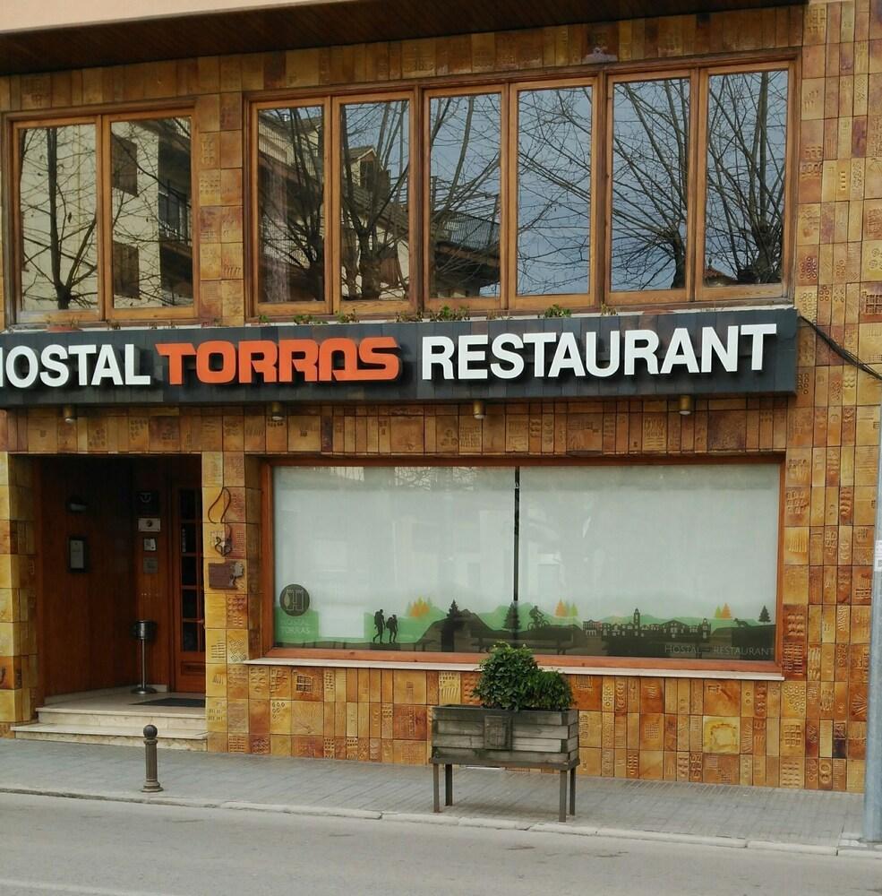 Hostal Torras Sant Hilari Sacalm Exteriér fotografie